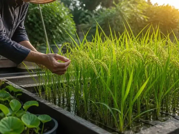 Come monitorare la crescita della pianta di riso nel tuo orto