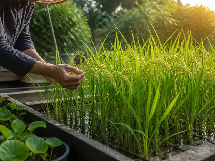 Come monitorare la crescita della pianta di riso nel tuo orto