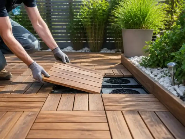 Come posare le pedane legno per giardino fai da te