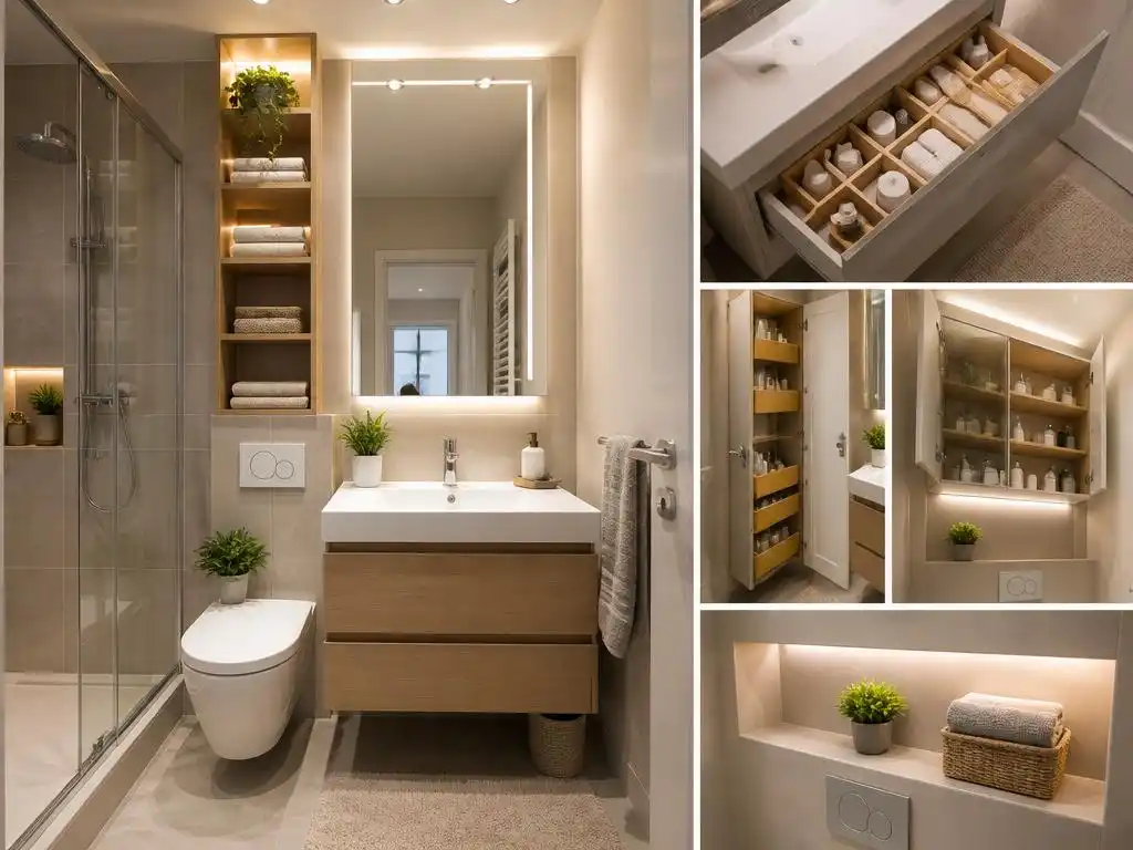 Idee creative per ottimizzare lo spazio in un bagno compatto