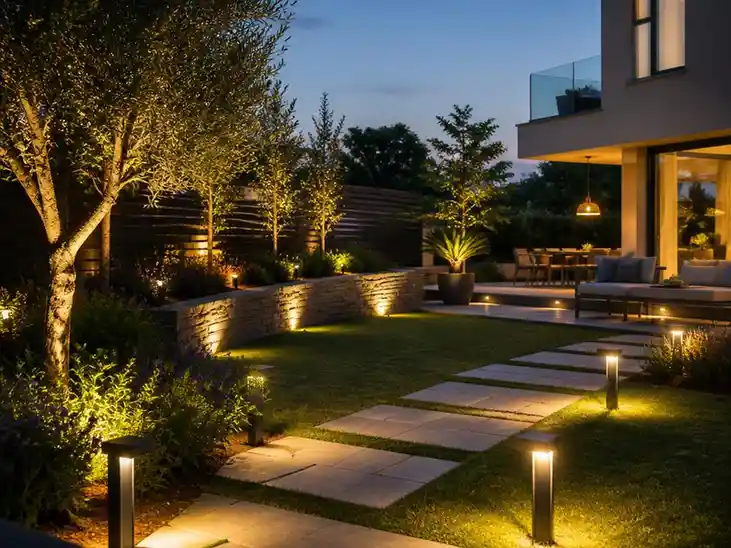 Come illuminare il giardino in modo sostenibile e moderno