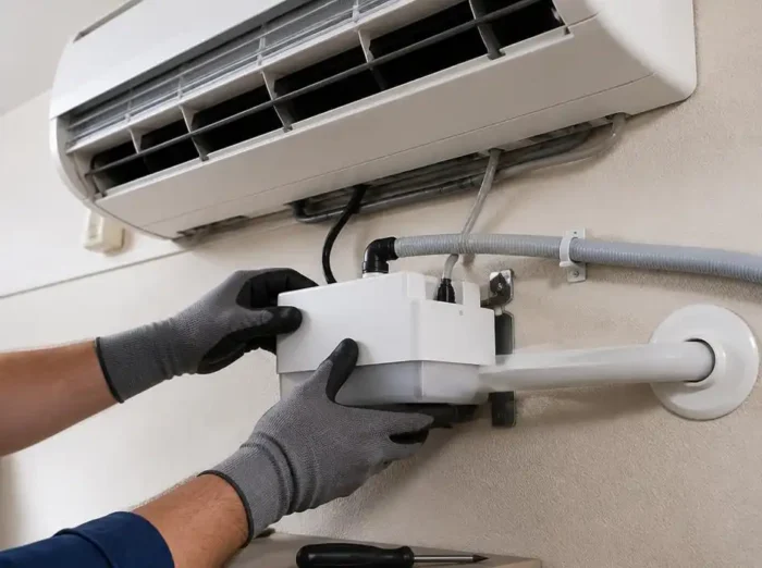 Manutenzione e installazione pompa per condensa condizionatore